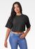Cropped Feminino Oversized Preto