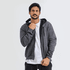 Blusa De Moletinho Masculino Com Zíper - Grafite