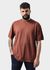 Camiseta Masculina Oversized Marrom