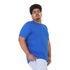 Camiseta Masculina Básica Plus Size Azul 