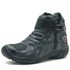 271AT-Bota para motociclista em couro Legitimo com proteção na cor cinza camuflado