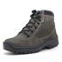 282AT-Bota Coturno estilizado militar de couro legitimo cano baixo na cor cinza