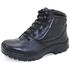 282AT-Bota Coturno estilizado militar de couro legitimo cano baixo na cor preta 