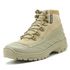 286AT-Bota Coturno estilizado militar emborrachado na cor areia 