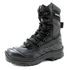 289AT-Bota Coturno tático militar de couro robusto segurança e conforto na cor preto latego