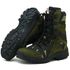 293AT-Bota masculina estilizada Exército Brasileiro Couro Legítimo e Lona camuflada verde