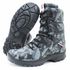 293AT-Bota masculina estilizada Exército Brasileiro Couro Legítimo e Lona camuflada cinza