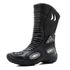 300AT-Bota motociclista robust Stunt em couro legítimo forrada tecido espumado na cor preto
