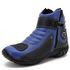 304AT-Bota para motociclista em couro legítimo reforçado e com protetor borracha 