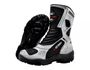 952AT-Bota Cano Alto Motociclismo Couro Legítimo – Palmilha com 9cm de Altura branco alvejado