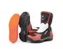 952AT-Bota Cano Alto Motociclismo Couro Legítimo – Palmilha com 9cm de Altura vermelho e preto