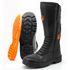 295AT-Bota de bombeiro civil em couro legítimo preto reforçado e forrada com logo C.A 40183
