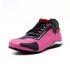 312AT-Tênis para motociclista em couro legitimo com refletivo de cano baixo na cor pink e preto