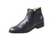 576DI-Botina Masculina, urbana em couro pelica forrado preto 