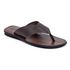 R28TCW-Sandalia Masculina couro descanso, elegancia conforto Marrom