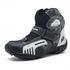 406AT- Bota para motociclista AS-RACING em legitimo couro natural reforçada preto e branco camuflado