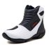 410AT-Bota para motociclista em couro legítimo AS-SPIRIT semi-impermeável respirável na cor branco