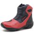 410AT-Bota para motociclista em couro legítimo AS-SPIRIT semi-impermeável respirável na cor vermelho 