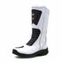 430AT-Bota para Motociclista De Couro resistente e Impermeável (chuva) forrada com tecido espumado na cor branco