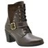 9066AT-Bota Coturno feminino Moda inverno em couro na cor café 