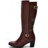 9206AT-Bota montaria cano alto legitimo couro natural, forrada com tecido espumado na cor marrom