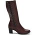 9207AT-Bota montaria cano alto legitimo couro natural, forrada com tecido espumado na cor marrom