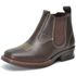 015QL-CLA-Bota Infantil Masculina Couro Conforto, estilo e durabilidade - CAFE