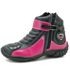 271AT-Bota para motociclista em couro Legitimo com proteção na cor Pink 