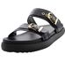 003P10FP-Papete Flatform em Napa forrada Conforto Estilo design atual Preto