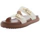 003P10FP-Papete Flatform em Napa forrada Conforto Estilo design atual OffWhite