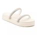 199051FP-Papete Feminina Flatform Com Tiras De Strass Napa off white