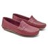 004MGR-Mocassim Feminino de couro natural conforto elegancia morango