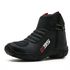 095AT-Bota Motociclista Em Couro Legítimo Na Cor Preto 