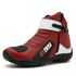 095AT-Bota Motociclista AS95 De couro legítimo nas cores vermelho com branco 