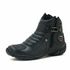 271AT-Bota para motociclista em couro Legitimo com proteção na cor preto