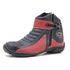 271AT-Bota para motociclista em couro Legitimo com proteção nas cores preto e vermelho
