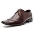 4600BGI-Sapato Social Masculino em Couro com Detalhes Marrom