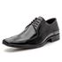 4605BGI-Sapato Social Masculino em Couro nobre Bico fino Preto