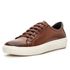 5001BGI–Tenis Masculino Casual Sofisticado em Couro Nobre whisky