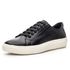 5001BGI–Tenis Masculino Casual Sofisticado em Couro Nobre Preto