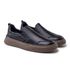 Slip On Yate Masculino Dublin em Couro - Preto