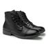 Bota Saara Retro em Couro - Preto