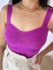 Cropped Trico Estefania-roxo