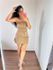 Conjunto Cropped com Bojo e Saia Cargo em Alfaiataria