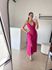 Vestido Nádia Midi Abertura na cintura - Pink