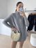 Vestido Feminino Poncho Modal- Cinza