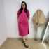 Vestido Camisetão Midi em Algodão Luxuoso- Pink