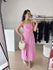 Vestido Gisele Midi com Bojo- Rosa