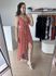Vestido Izabelle -Marrom estampado