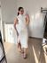 Vestido Canelado Muscle Tee Mariana Branco Off